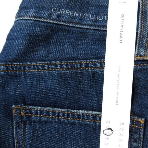 NWT Current/Elliott The Original Straight in Westry Non-stretch Crop Jeans 25 - Picture 7 of 8